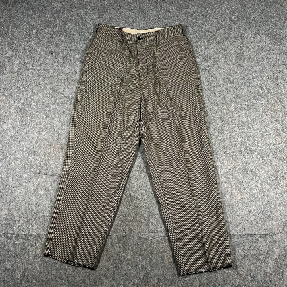 Tommy Hilfiger Men's Dress Pants Size 34 Herringbone Flat Front Work Career